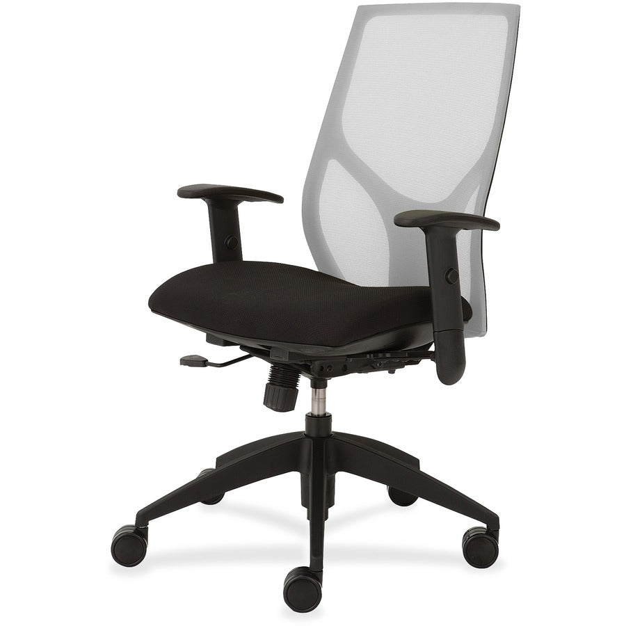 9 to 5 Seating Vault 1460 Task Chair - Onyx Seat Color - White Back Color - 5-star Base - 1 Each