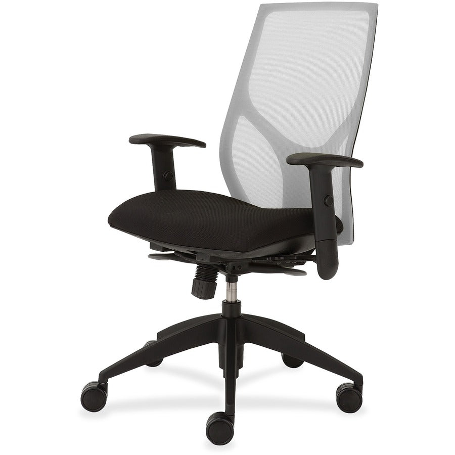 9 to 5 Seating Vault 1460 Task Chair - Onyx Seat Color - White Back Color - 5-star Base - 1 Each