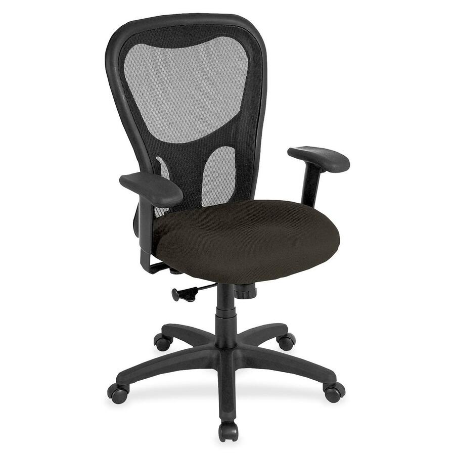 Eurotech Apollo Highback MM9500 - Pepper Seat Color - Fabric Seat Material - 5-star Base - Fuse Pepper - 1 Each