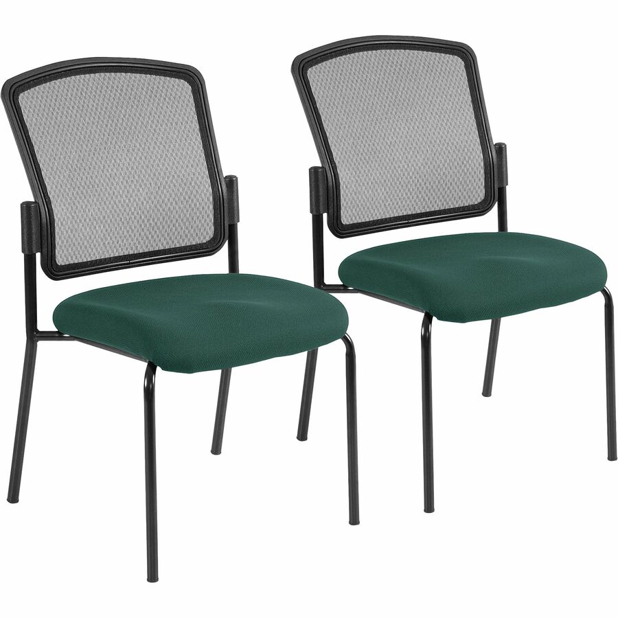 Eurotech Dakota 2 7014 Guest Chair - Chive Seat Color - Fabric Seat Material - Steel Frame Material - Four-legged Base - Forte Chive - 2 / Carton