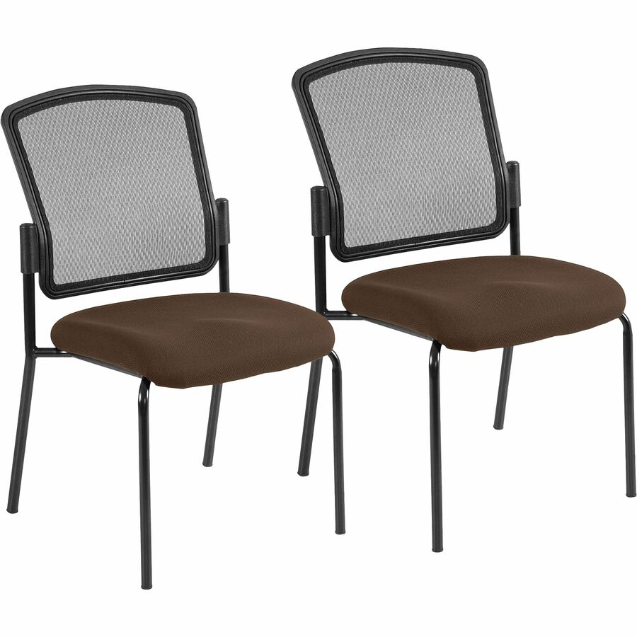 Eurotech Dakota 2 7014 Guest Chair - Mudslide Seat Color - Fabric Seat Material - Steel Frame Material - Four-legged Base - Canyon Mudslide - 2 / Carton