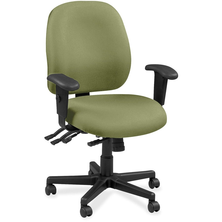 Eurotech 4x4 49802A Task Chair - Cress Seat Color - Leather Seat Material - Cress Back Color - Leather Back Material - 5-star Base - Fuse Cress - 1 Each
