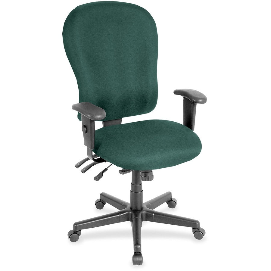 Eurotech 4x4xl High Back Task Chair - Chive Seat Color - Fabric Seat Material - Chive Back Color - Fabric Back Material - 5-star Base - Forte Chive - 1 Each