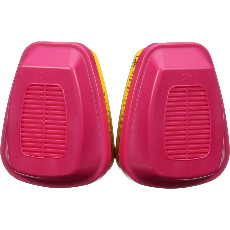 Tekk Protection Multipurpose Respirator Replacement Cartridges - Liquid, Gases, Vapor Protection - Pink - 1 Pack