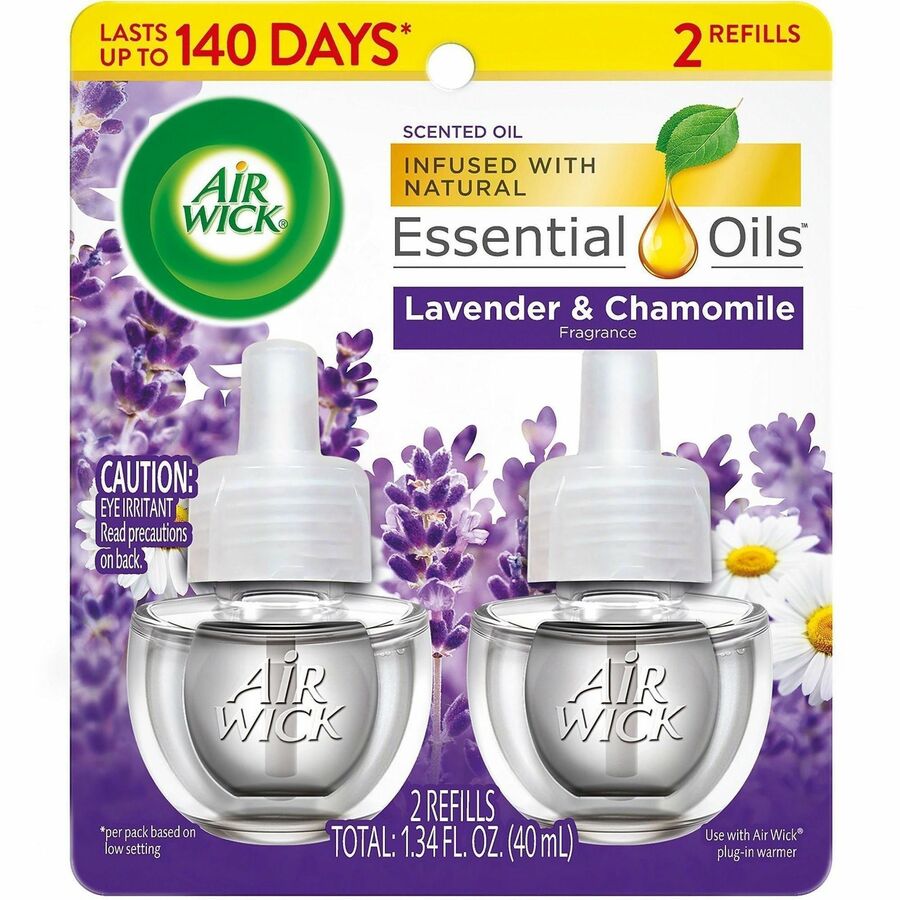 Air Wick Scented Oil Warmer Refill - Oil - 0.7 fl oz (0 quart) - Lavender, Chamomile - 60 Day - 2 / Pack