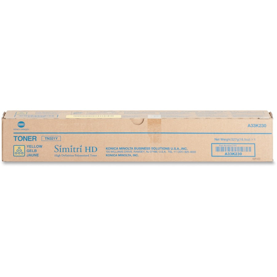 Konica Minolta Original Laser Toner Cartridge - Yellow - 1 Each - 25000 Pages