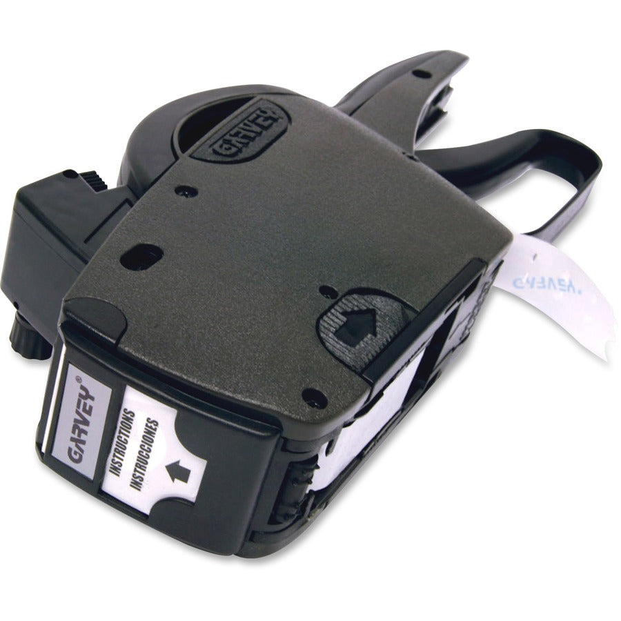 Consolidated Stamp One-line Pricemarking Label Gun - Label - 0.81" x 0.44" - Black - Rubberized Grip, Jam-free, Drop-in Loading, Fast-drying - 1 Each