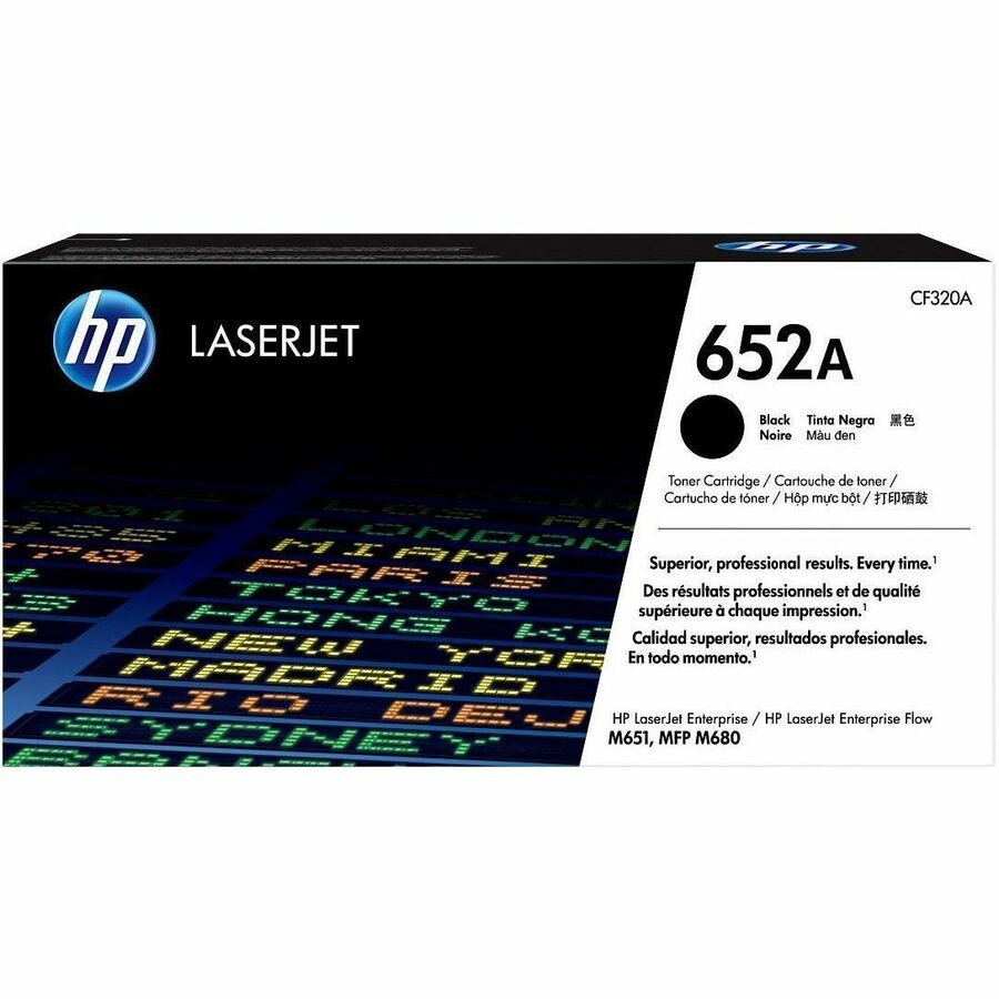 HP 652A (CF320A) Original Laser Toner Cartridge - Single Pack - Black - 1 Each - 11000 Pages