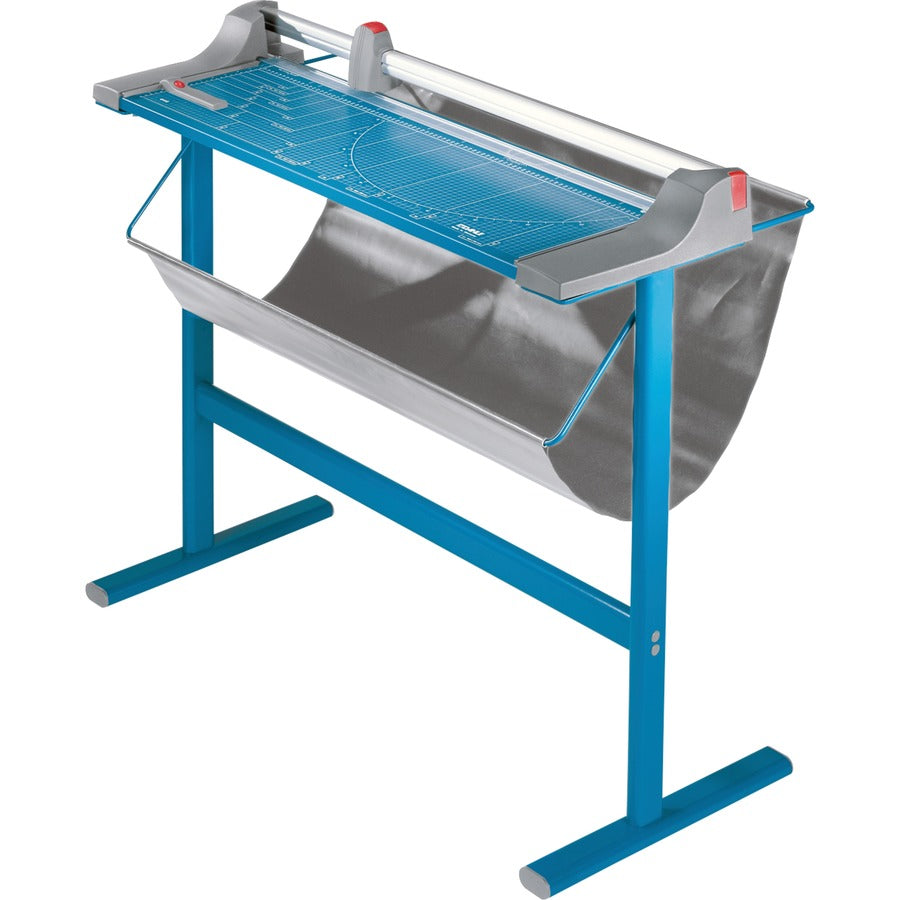 Dahle 448s Large-Format Rolling Trimmer - 20 Sheet Cutting Capacity - 51" Cutting Length - 37" Height x 15.1" Width x 59" Length - Self-sharpening, Sturdy, Metal Base, Automatic Clamp, Non-slip Rubber Feet - Aluminum, Metal, Metal, Steel, Plastic, Rubb...