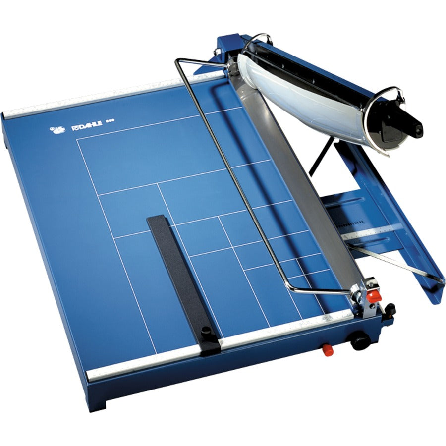 Dahle 569 Premium Guillotine Trimmer - 35 Sheet Cutting Capacity - 27" Cutting Length - 8" Height x 21.6" Width x 29.3" Length - Safety Guard, Self-sharpening Blade, Sturdy, Heavy Duty, Screened Guide, Ground Blade, Protective Guard, Adjustable Alignme...