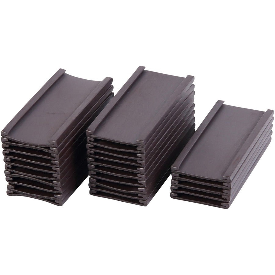 MasterVision 2"x1" Magnetic Data Cards - Support 2" x 1" Media - Black - 1 Pack
