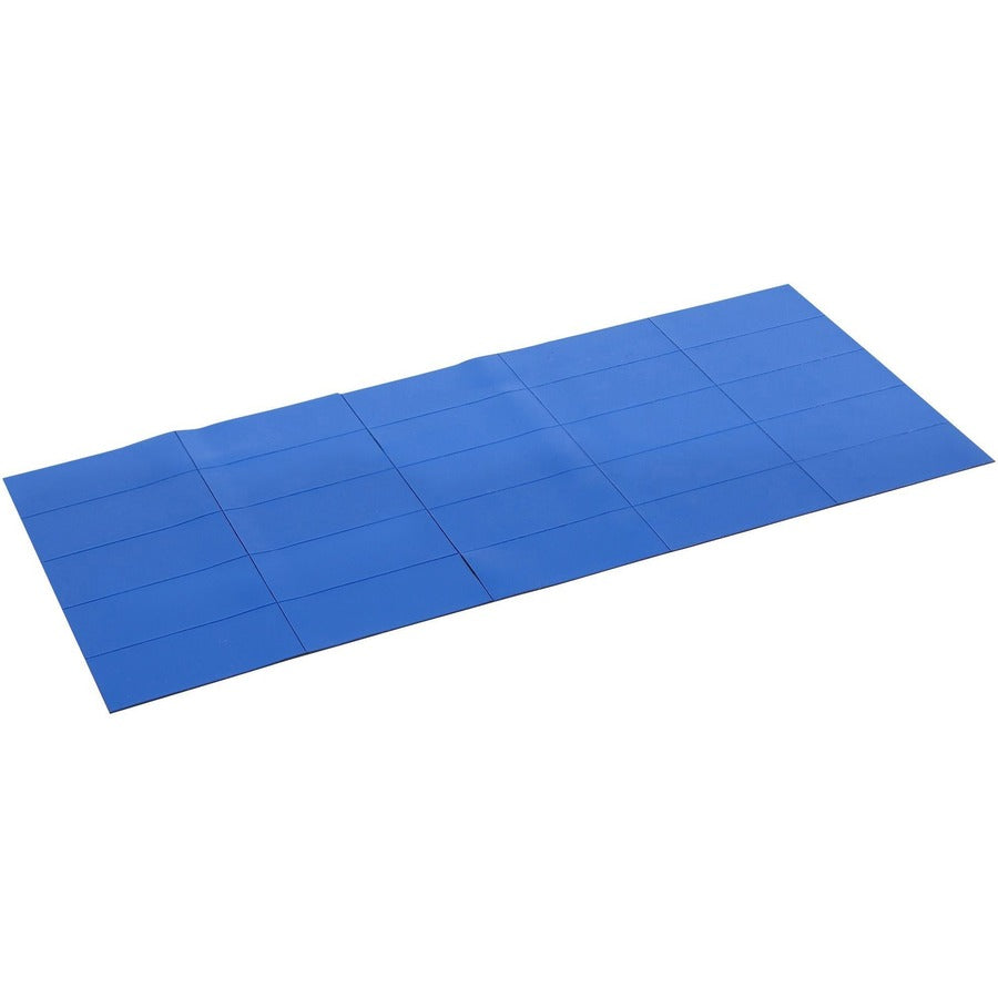 MasterVision 2" Magnetic Dry Erase Strips - 0.88" Length x 2" Width - Blue - For Board, Color Coding - 1 Pack