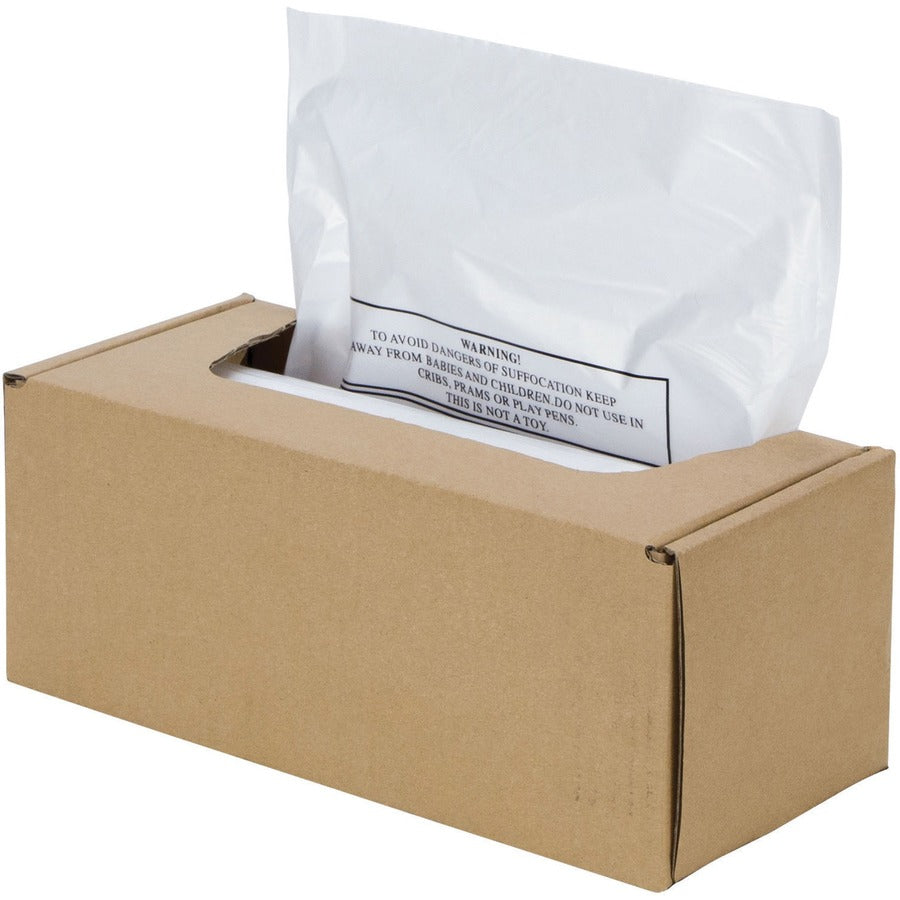 Fellowes AutoMax 500C/300CL Shredder Waste Bags - 20 gal - 31.8" Height x 37.4" Width x 23.5" Depth - Plastic - Opaque - 50/Roll - 1 Carton
