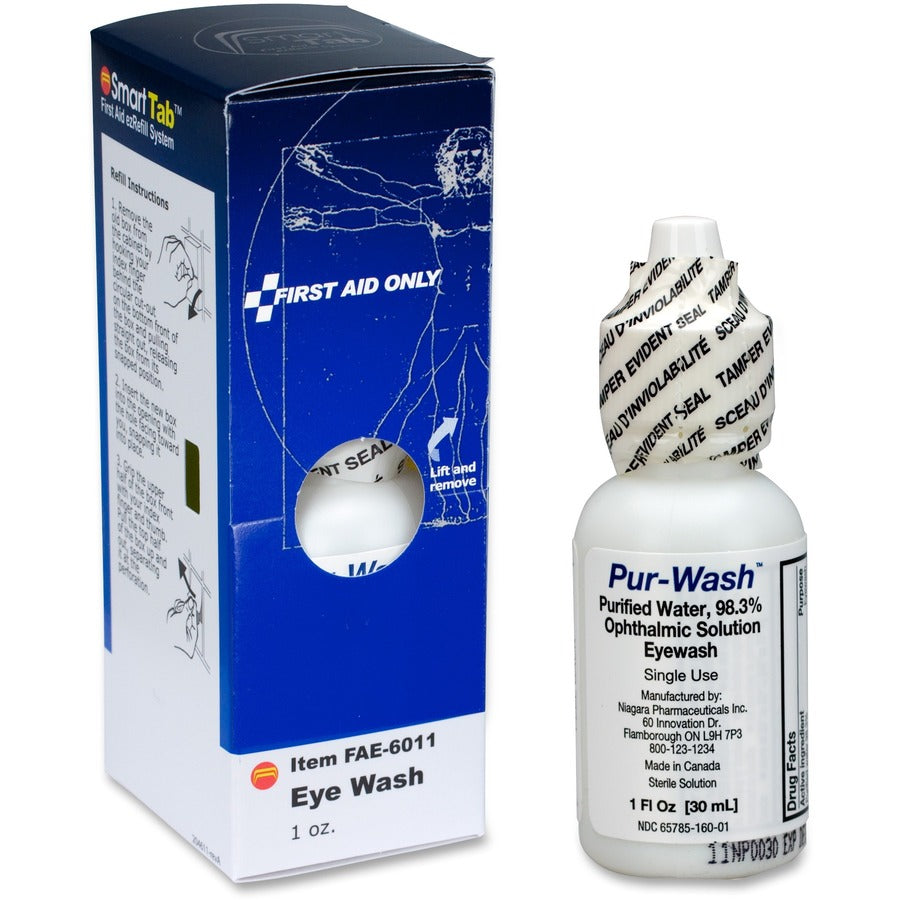 First Aid Only Pur-Wash Eyewash - 1 fl oz - For Irritated Eyes - 1 Box