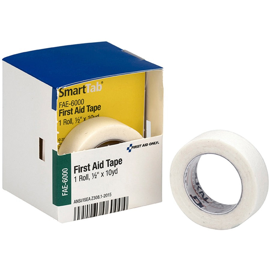 First Aid Only 10-yard First Aid Tape - 10 yd Length x 0.50" Width - White - For Secure Dressing, First Aid - 1 Box