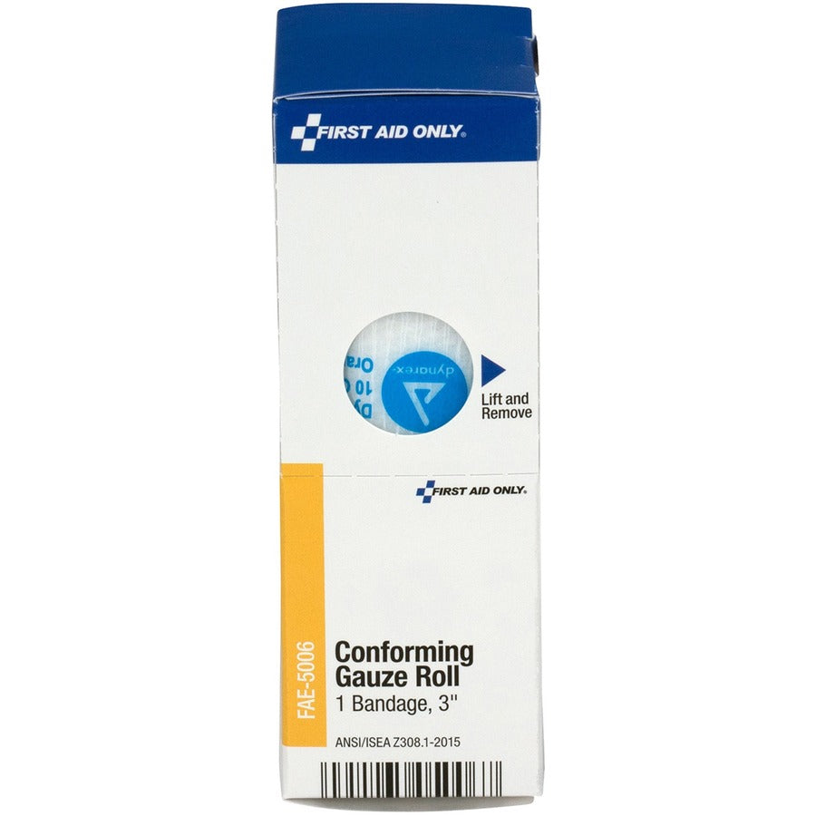 First Aid Only 3" Gauze Roll Bandage - - 3" Width x 12 ft Length - White - 1 Box