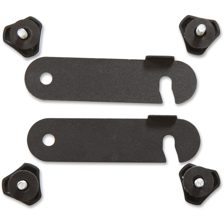 Lorell Preference Training Table Connector - 4.63" Width x 1.25" Depth x 0.37" Height - Metal - Black - 1 Set