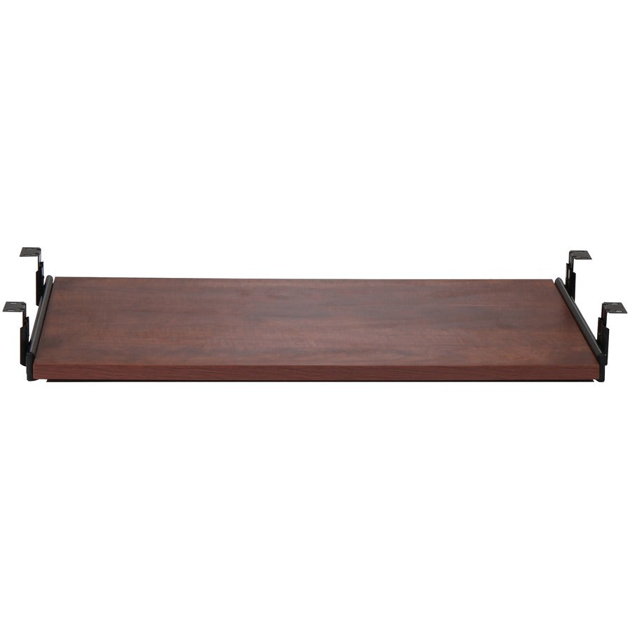 Lorell Essentials Keyboard Tray - 25.6" Width x 15.1" Depth - Cherry - 1 Each