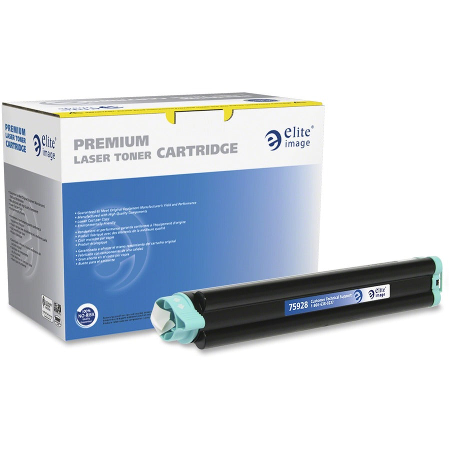 Elite Image Remanufactured LED Toner Cartridge 43502301 - Black - 1 Each - 3000 Pages