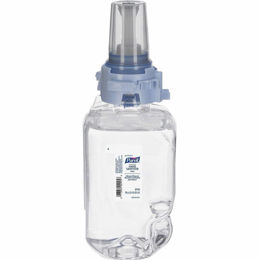 PURELL®, Hand Sanitizer Foam Refill - Clean Scent - 23.67 fl oz - Pump Bottle Dispenser - Kill Germs - Hand - Moisturizing - Clear - 1 Each