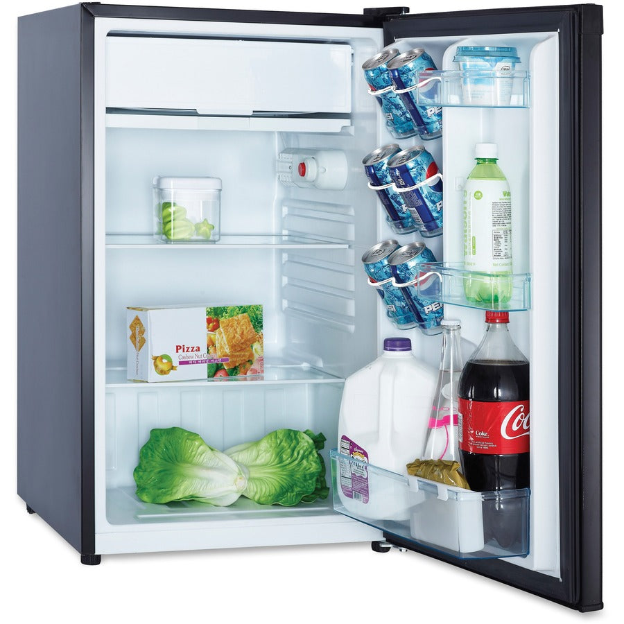Avanti RM4416B 4.4 cubic foot Refrigerator - 4.40 ft� - Manual Defrost - Undercounter - Manual Defrost - Reversible - 4.40 ft� Net Refrigerator Capacity - 120 V AC - 228 kWh per Year - Black - Built-in