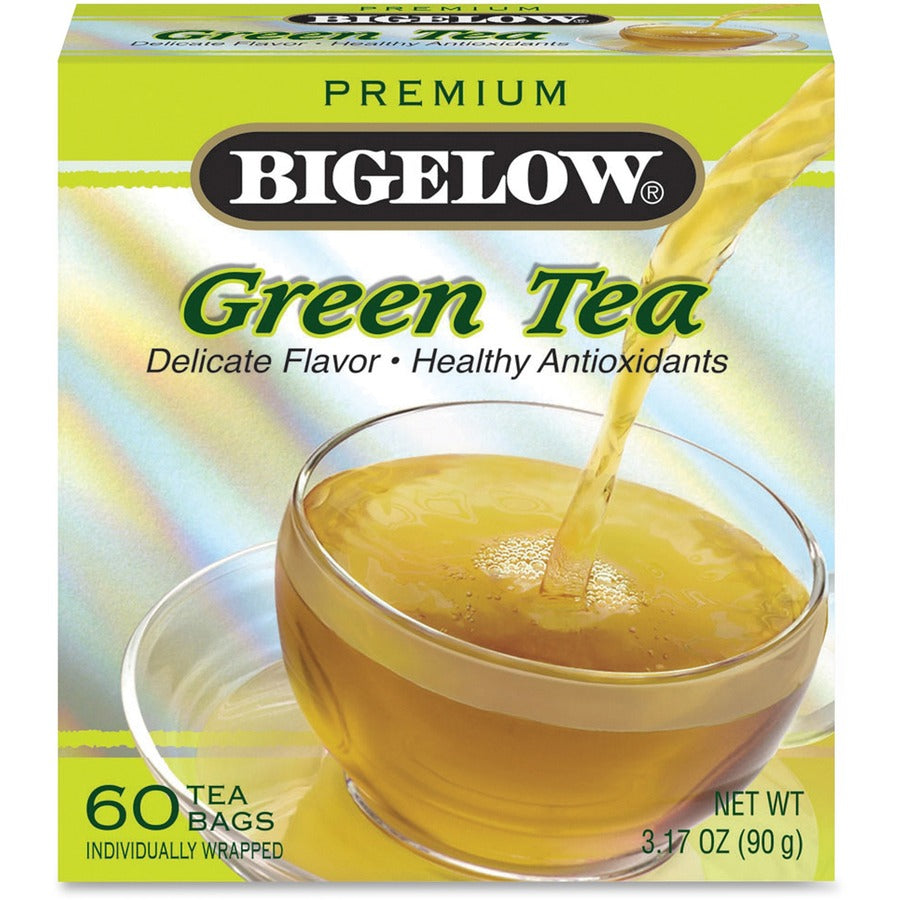 Bigelow®, Blend Green Tea Bag Green Tea Bag - Green Tea - 3.2 oz Per Box - 60 - 60 / Box