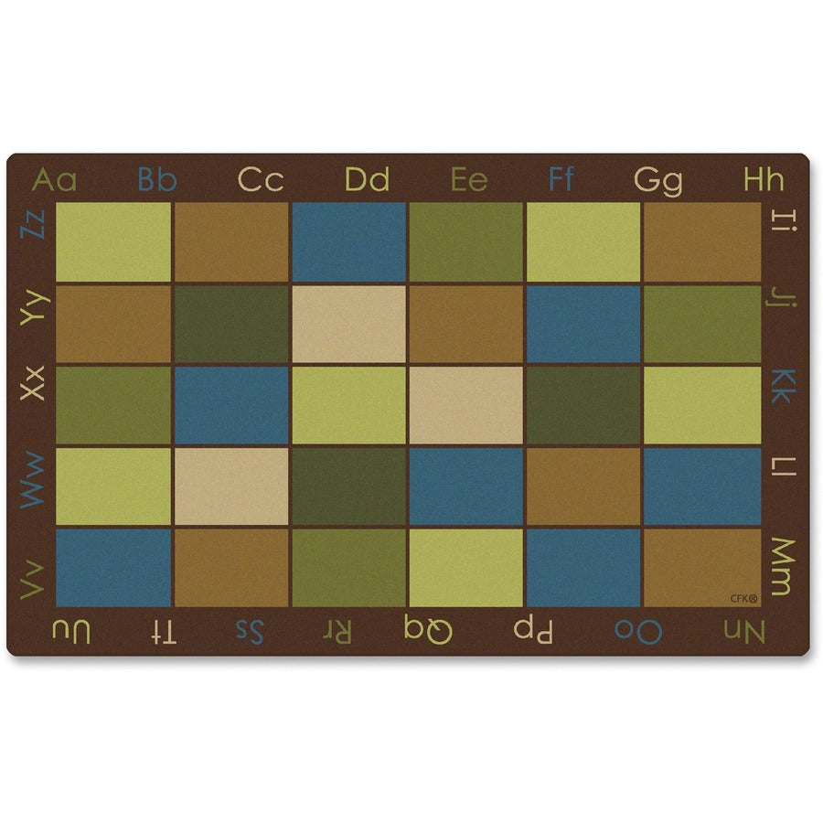 Carpets for Kids®, Premium Nature's Colors Seating Rug - 90" Length x 12 ft Width - Rectangle - Multi - Nylon
