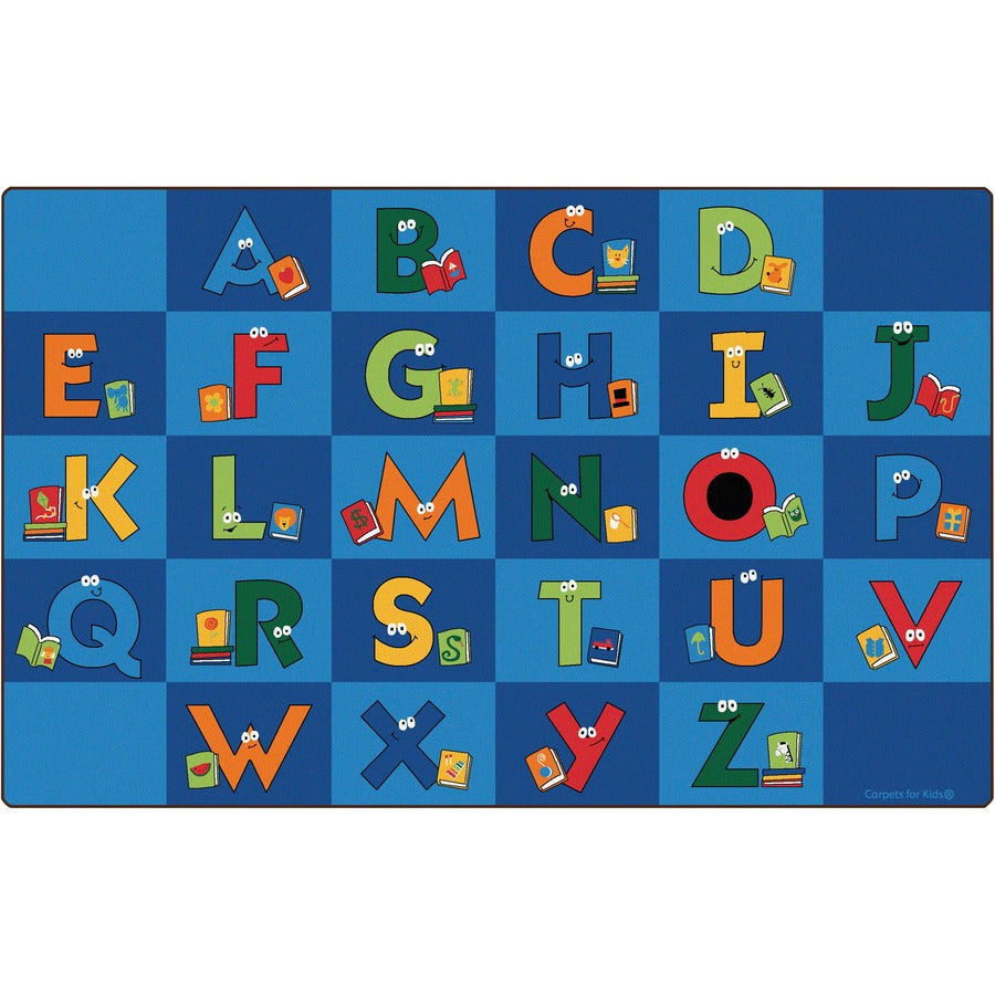 Carpets for Kids®, Premium Reading Letters Library Rug - 13.33 ft Length x 100" Width - Rectangle - Reading Letters Library - Multi