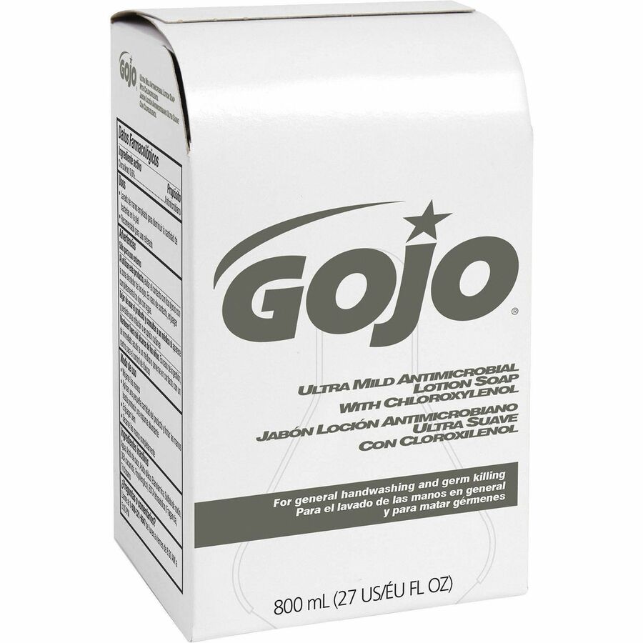 Gojo®, Ultra Mild Antimicrobial Lotion Soap Refill - Coconut Scent - 27.05 fl oz - Kill Germs - Hand - White - Bio-based, Leak Proof - 1 Each