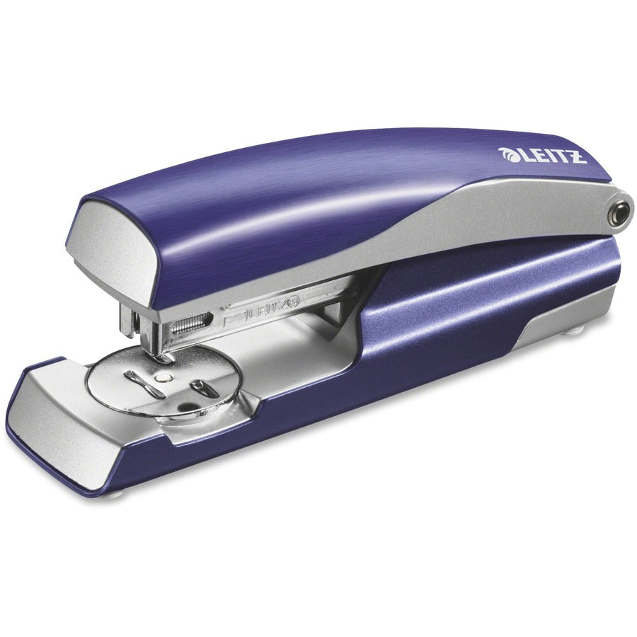 Leitz NeXXt Series Style Desktop Stapler - Staples Upto 40 Sheet - Full Strip - Staple Size: 0.31" - Blue - Metal, Plastic - 1 Each