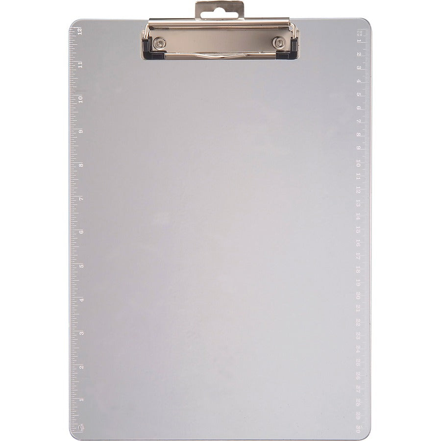 Officemate Transparent Clipboard - 0.50" Clip Capacity - 8 1/2" x 11" Sheet Size - Plastic - Clear - 1 Each