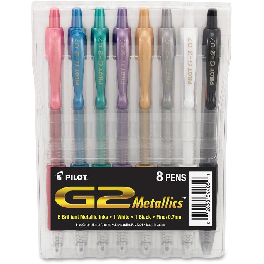 G2 Premium Gel Ink Retractable Pens - Retractable - Pink, Blue, Green, Purple Ink - Pigment-based - 8 / Pack