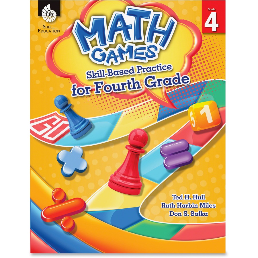 Shell Education Grade 4 Math Games Skills-Based Practice Book by Ted H. Hull, Ruth Harbin Miles, Don S. Balka Printed Book by Ted H. Hull, Ruth Harbin Miles, Don Balka - 152 Pages - Shell Educational Publishing Publication - Book - Grade 4