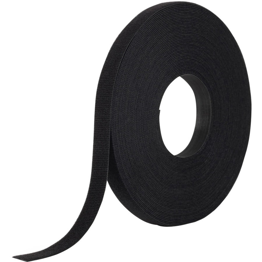 VELCRO®, ONE-WRAP Tie Bulk Roll - Tie - Black - 75 ft Length - 1 Pack