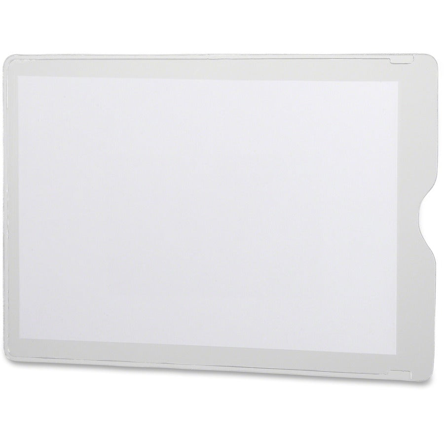 Oxford File Jacket - 6" x 4" - Vinyl - Clear - Durable, Water Proof, Heavy Duty - 50 / Carton
