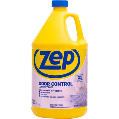 Zep Odor Control Concentrate - Concentrate - 128 fl oz (4 quart) - Fresh, Lemon Scent - Recommended For: Germs Remover, Odor Remover - 1 Each