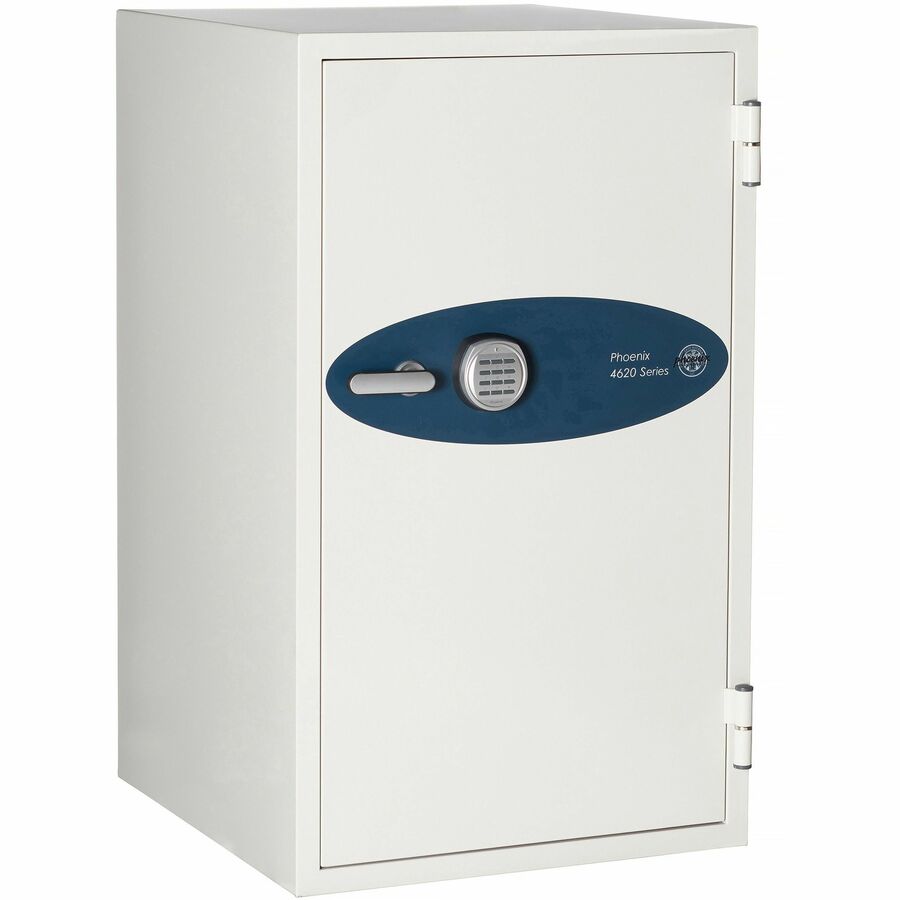 Phoenix 4621 Data Commander Safe - 5.05 ft� - 3 Drawer(s) - 2 Shelve(s) - Electronic Lock - Fire Resistant, Water Resistant - Internal Size 32.50" Height x 15.50" Width x 15.75" Depth - Overall Size 45.8" Height x 27.5" Width x 28.5" Depth - Off White