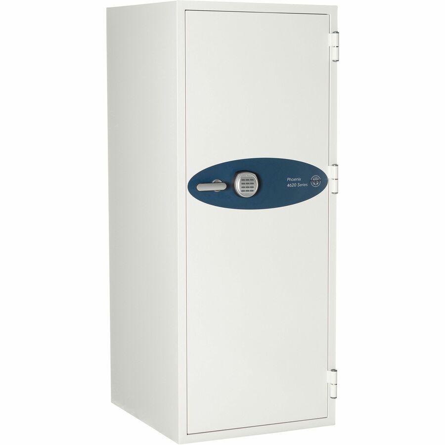 Phoenix 4622 Data Commander Safe - 8.05 ft� - 5 Drawer(s) - 2 Shelve(s) - Electronic Lock - Fire Resistant, Water Resistant - Internal Size 55.75" Height x 15.50" Width x 15.75" Depth - Overall Size 68.8" Height x 27.5" Width x 28.5" Depth - Off White
