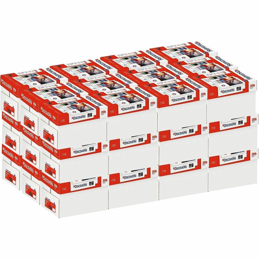 Discovery Premium Selection Multipurpose Paper - Anti-Jam - White - 97 Brightness - Letter - 8 1/2" x 11" - 20 lb Basis Weight - Excellent Ink Absorption, Anti-jam - White - 500 Sheets per Ream - 40 / Pallet