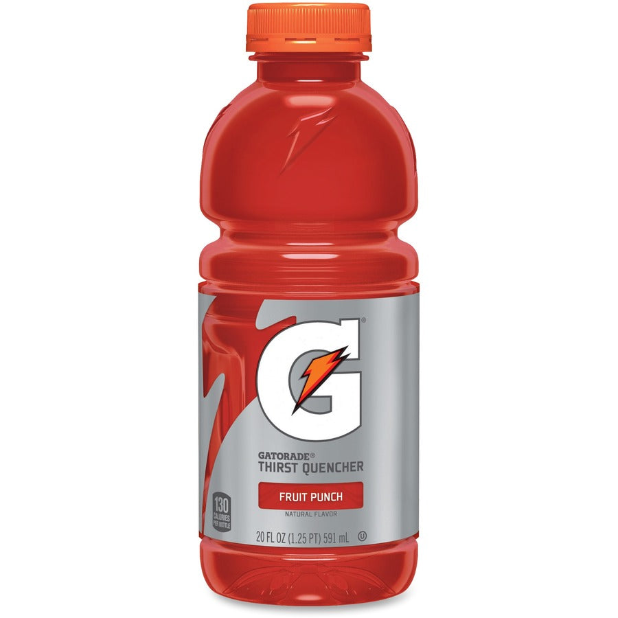 Gatorade Fruit Punch Thirst Quencher - 20 fl oz (591 mL) - Fruit Punch - 24 / Carton