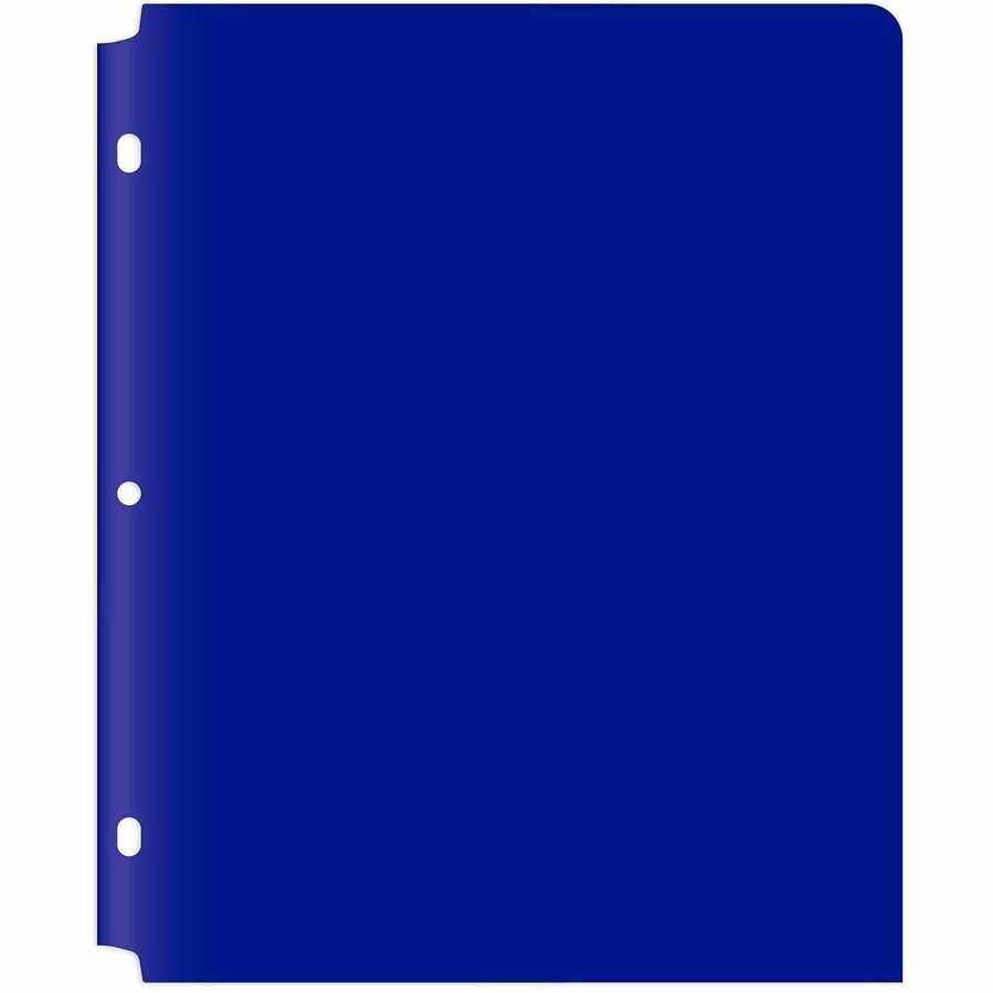 C-Line Letter Pocket Folder - 8 1/2" x 11" - 2 Pocket - Blue - Heavyweight - 25 / Box