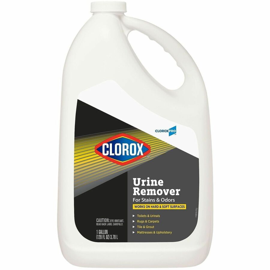 CloroxPro™, Urine Remover for Stains and Odors Refill - For Tile, Concrete, Hard Surface, Carpet, Hotel, Locker, School, Restroom, Mattress - 128 fl oz (4 quart) - Recommended For: Urine Remover, Stain Remover, Odor Remover - Bleach-free, Disposab...