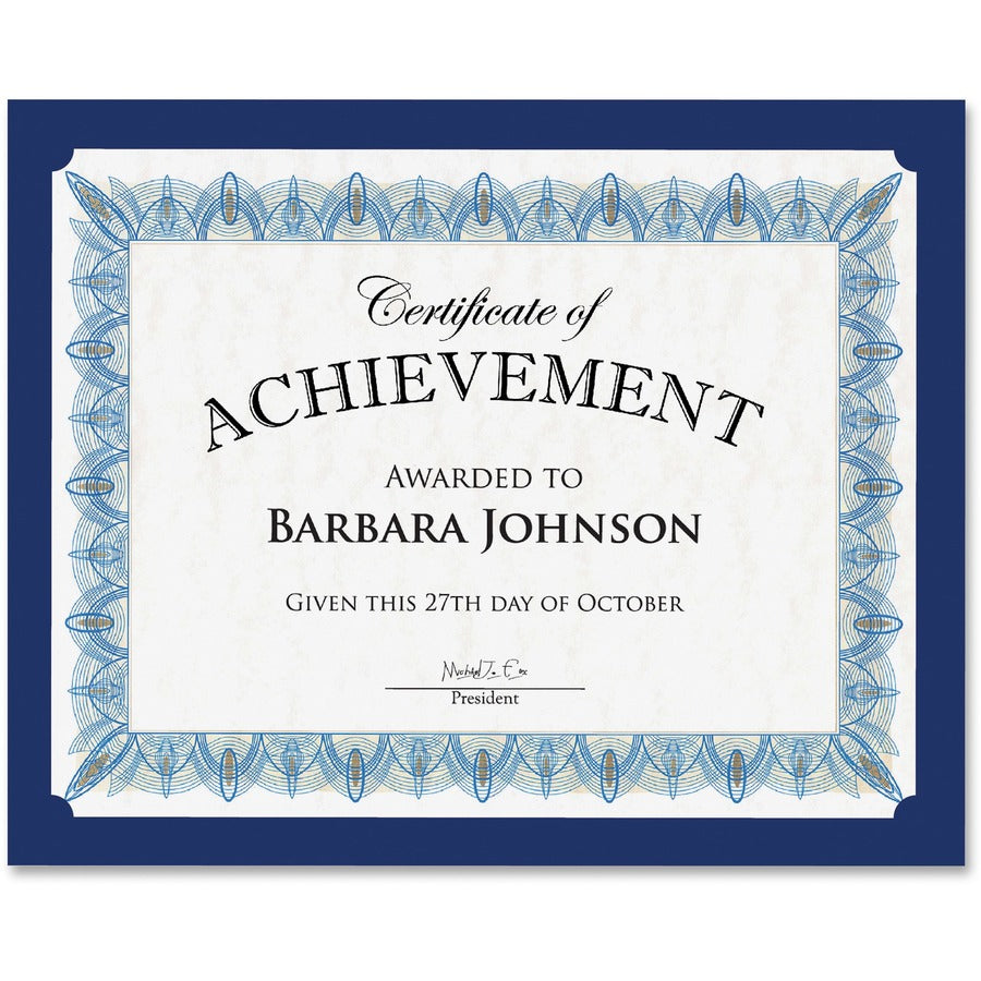 Geographics Certificate Holder - Navy - 30% Recycled - 10 / Pack