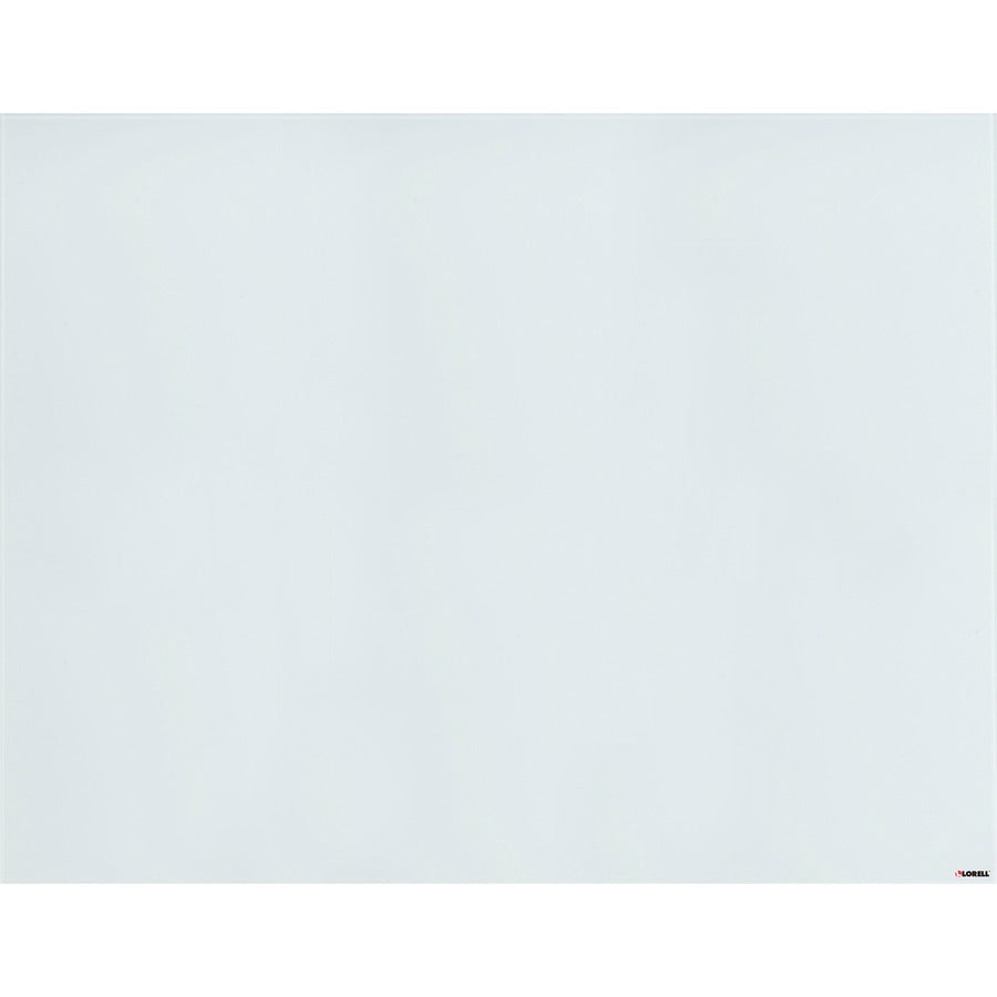 Lorell Magnetic Dry-Erase Glass Board - 46.5" (3.9 ft) Width x 36" (3 ft) Height - White Glass Surface - Rectangle - Magnetic - Stain Resistant, Ghost Resistant, Smooth Writing - 1 Each