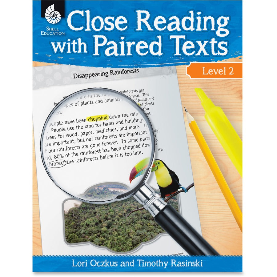 Shell Education Education Close Reading Level 2 Guide Printed Book by Lori Oczkus, M.A, Timothy Rasinski, Ph.D. - 128 Pages - Shell Educational Publishing Publication - Book - Grade 2