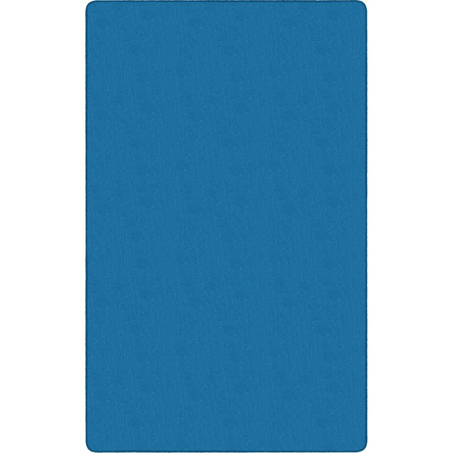 Flagship Carpets Classic Solid Color 9' Rectangle Rug - Floor Rug - Classic, Traditional - 108" Length x 72" Width - Rectangle - Blue - Nylon