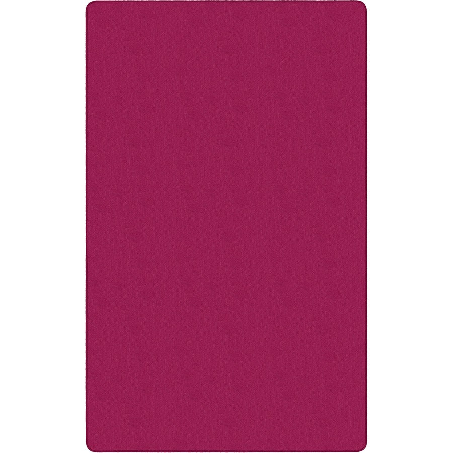 Flagship Carpets Classic Solid Color 12' Rectangle Rug - Floor Rug - Classic, Traditional - 12 ft Length x 90" Width - Rectangle - Cranberry - Nylon