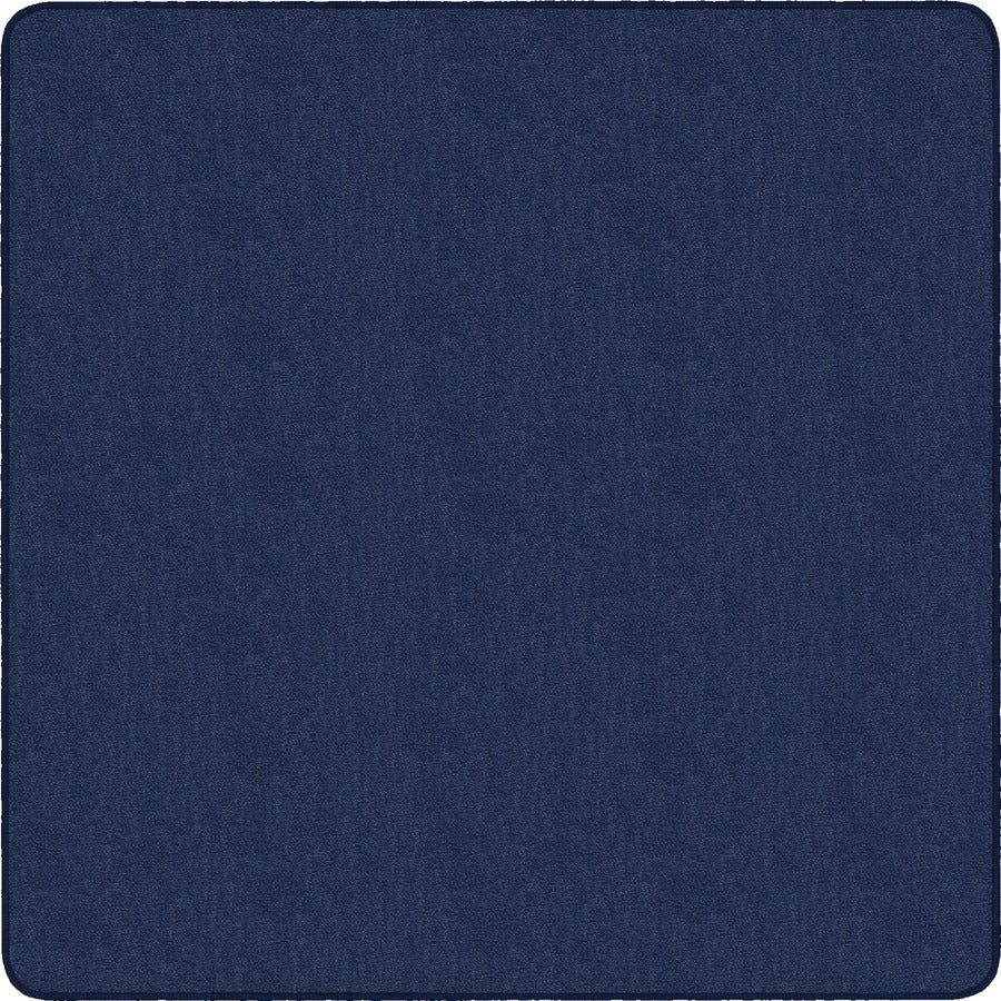 Flagship Carpets Classic Solid Color 12' Square Rug - Floor Rug - Classic, Traditional - 12 ft Length x 12 ft Width - Square - Navy - Nylon