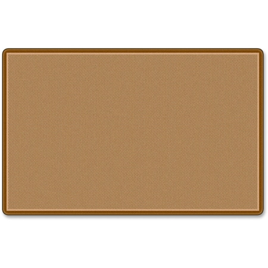 Flagship Carpets All-Over Weave Solid Color Rug - Classic - 99.96" Length x 69.96" Width - Tan - Nylon