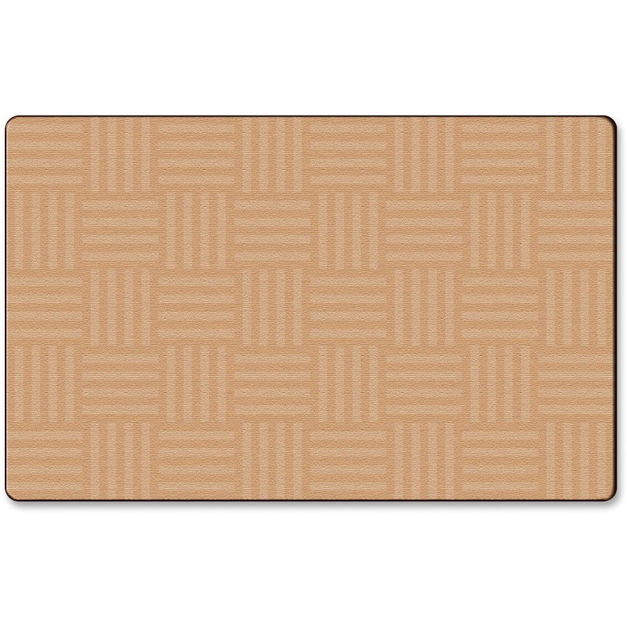 Flagship Carpets Solid Color Hashtag Rug - 12 ft Length x 90" Width - Almond